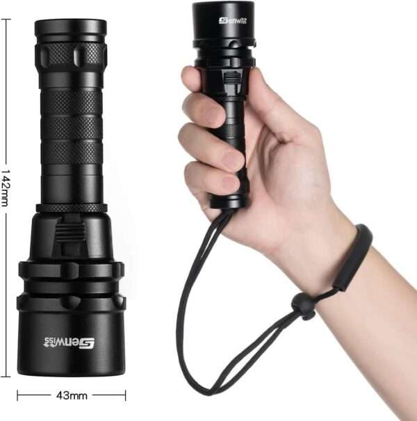 Genwiss Scuba Diving Flashlight Dive Torch - Image 3