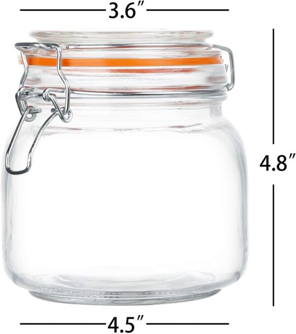 Encheng 25 oz Glass Jars With Airtight - Image 2