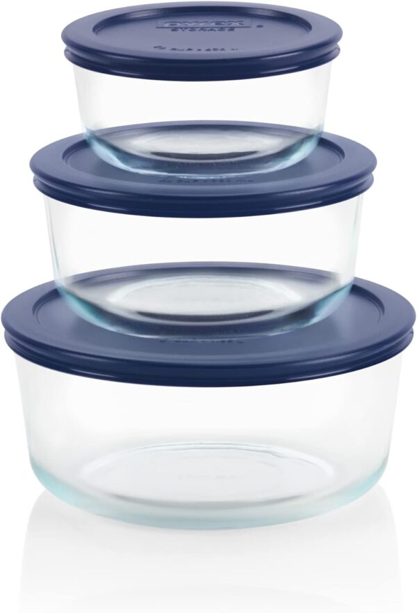 Pyrex Simply Store 6-Pc Glass Food Storage Container