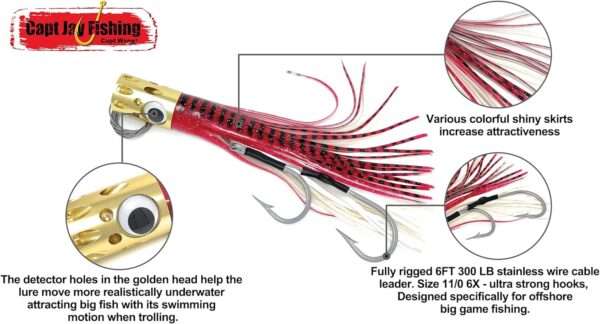 Capt Jay Fishing Offshore Big Game Trolling Lure - Image 4