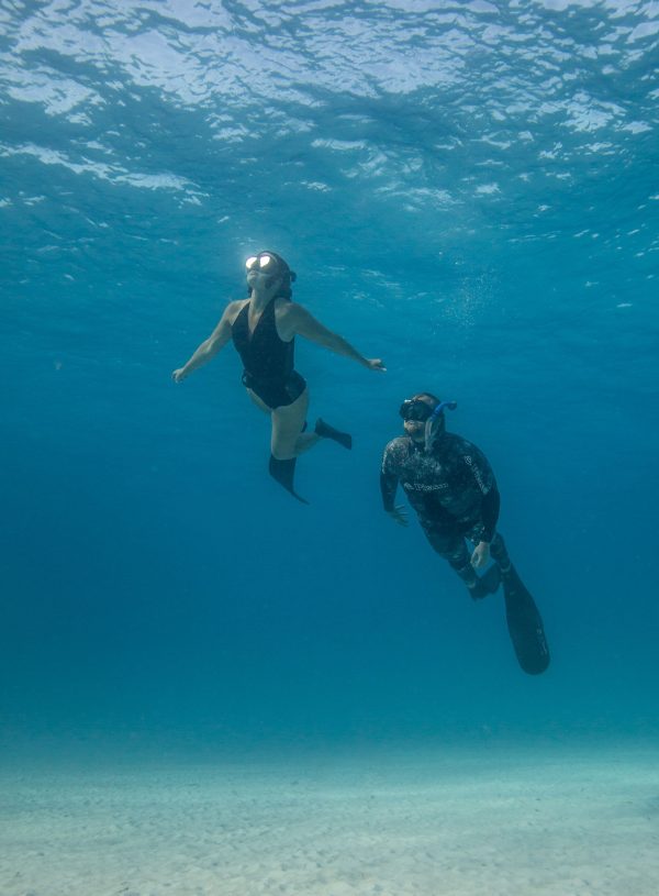 The Adventure Crews diving in Bimini Bahamas